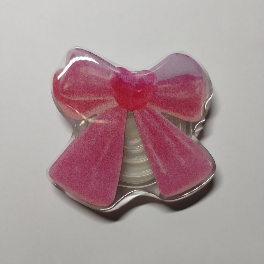 Dark Pink Bow Pop Socket