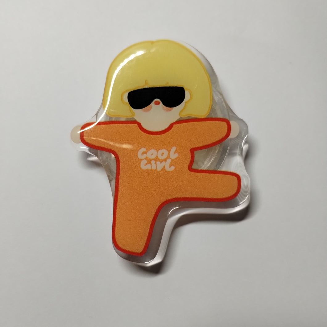 Cool Girl Pop Socket