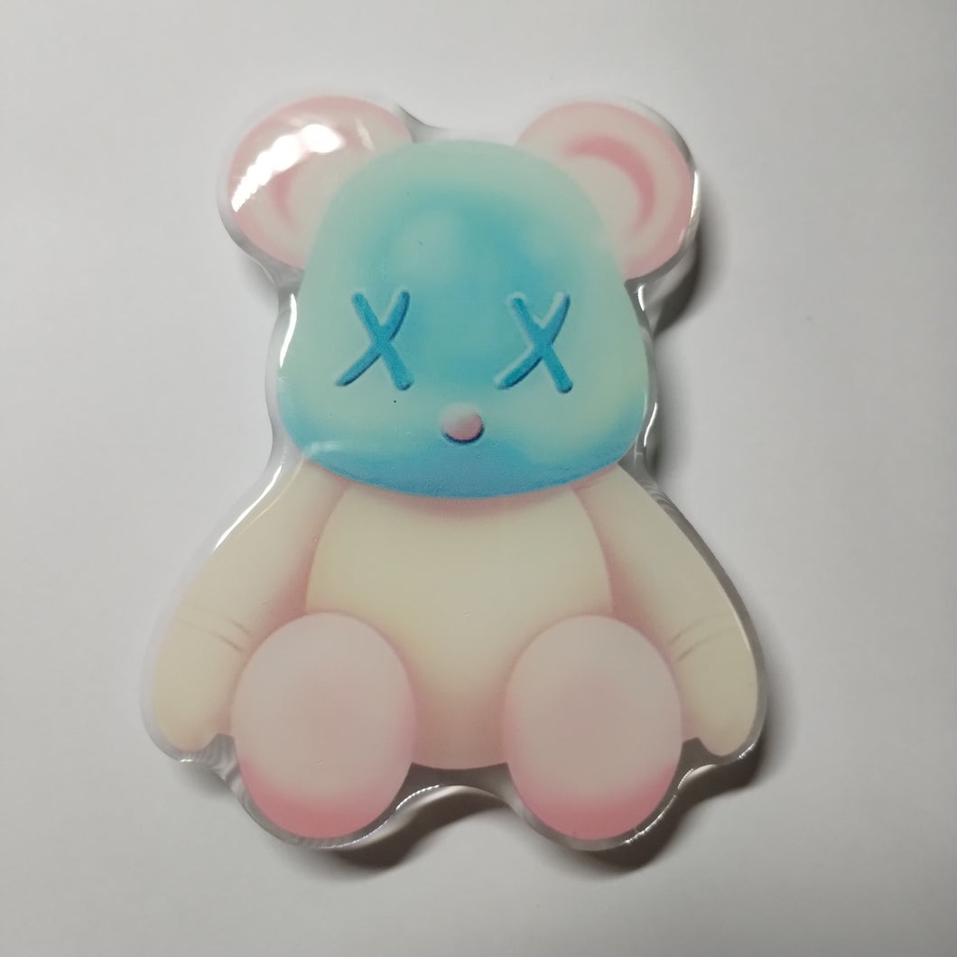 Neon Style Bear Pop Socket