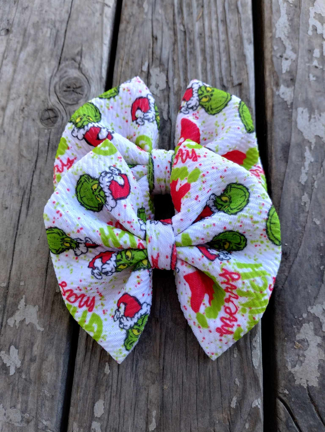 Merry Grinchmas Bow