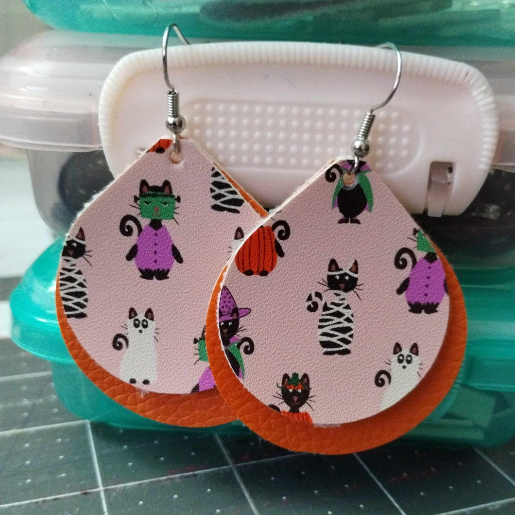Halloween Kitties Earrings