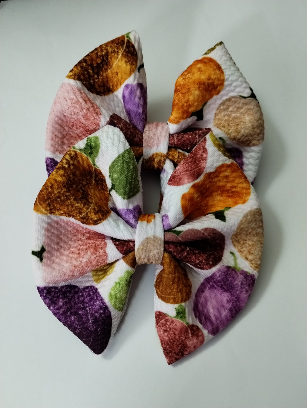 Purple/Pink Glitter Pumpkins Bow
