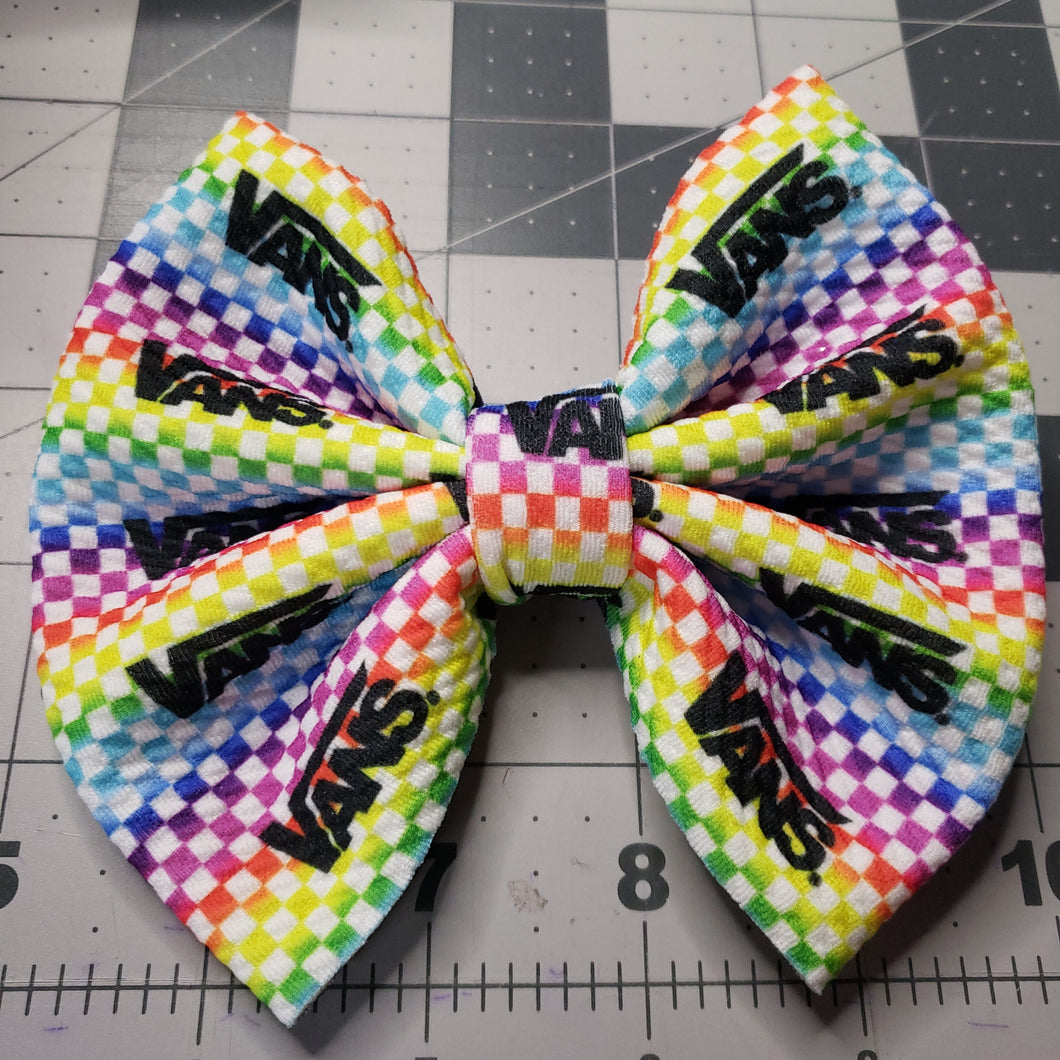 Rainbow Vans Bow