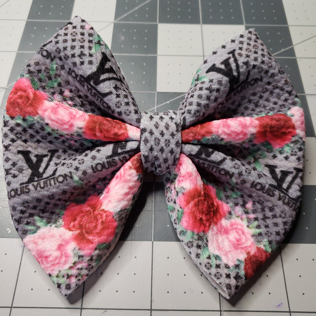 Floral LV Bow