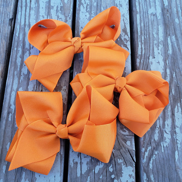Orange Ribbon Bow
