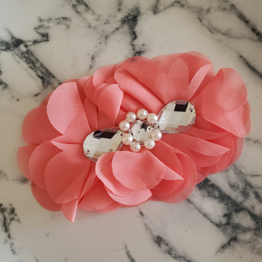 Salmon Diamonds Bow