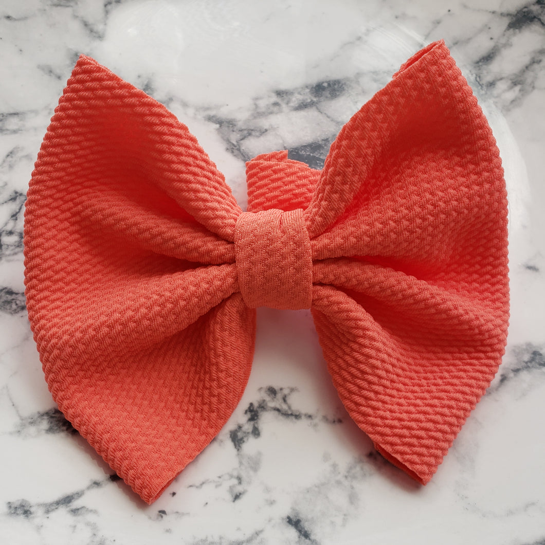 Solid Orange Bow