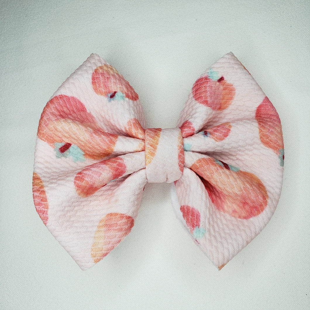 Fall Pastel Pumpkins Bow