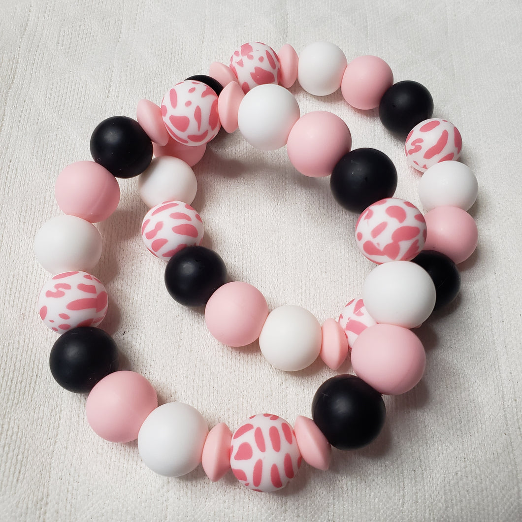Strawberry Cow Wristlet