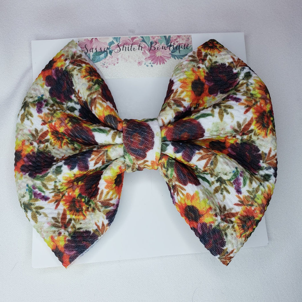 Fall Floral Bow