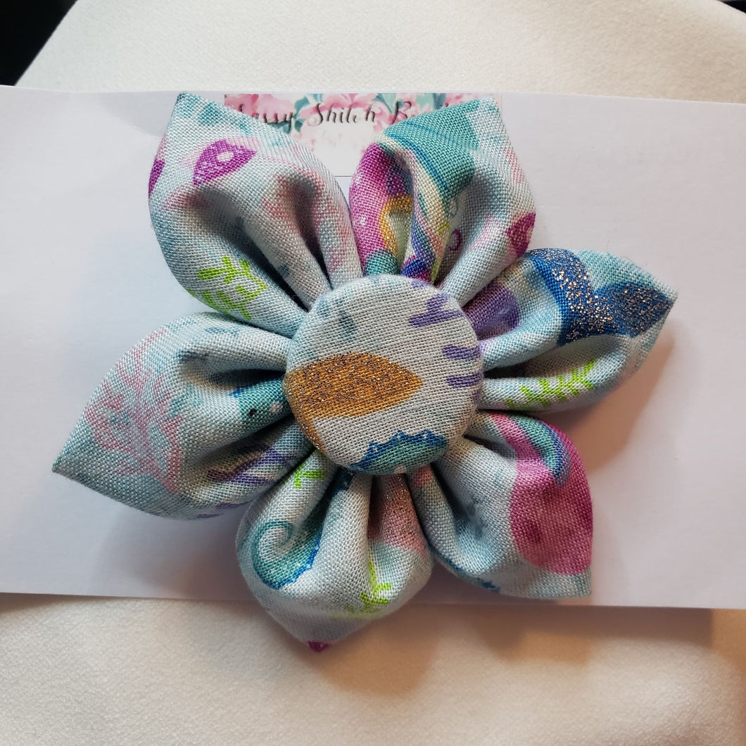 Mermaid Flower Bow