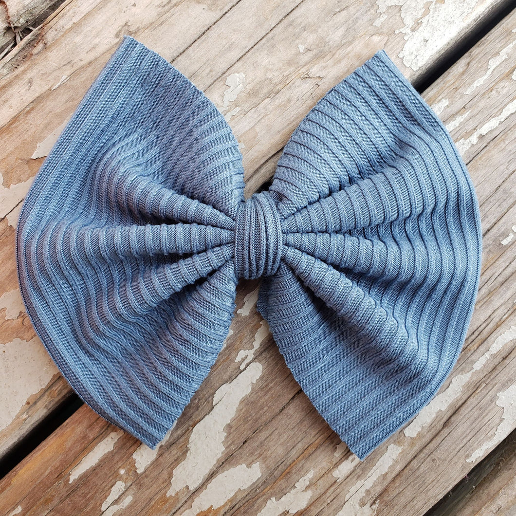 Steel Blue Bow